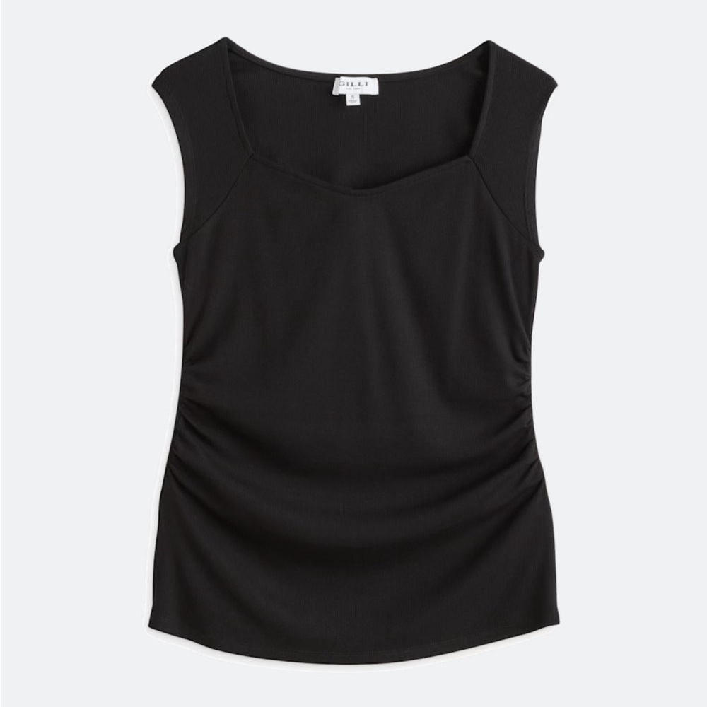 Elegant Black Maternity Sleeveless Top